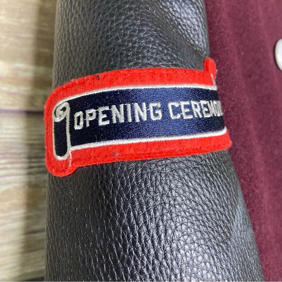 Opening Ceremony Varsity letterman’s Jacket Size XS wool/leather - Picture 6 of 11